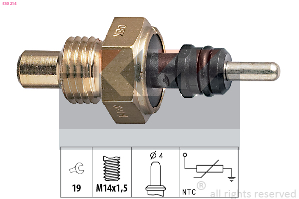 Senzor,temperatura lichid de racire 530 214 KW